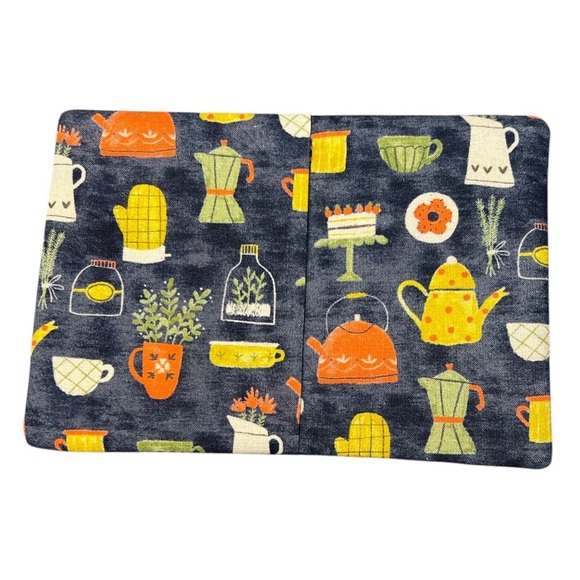 Hand Crafted Mug Rug Coaster Embroidered Colorful Coffee Before Talkie Padded - Picture 2 of 8